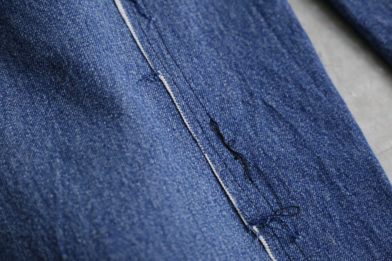 "Re:make" shirt fringes wide denim