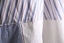 "Re:make" stripe shirt patchwork pajama pants