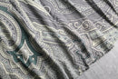 grayish paisley pattern silk shirt