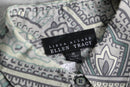 grayish paisley pattern silk shirt