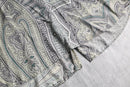grayish paisley pattern silk shirt