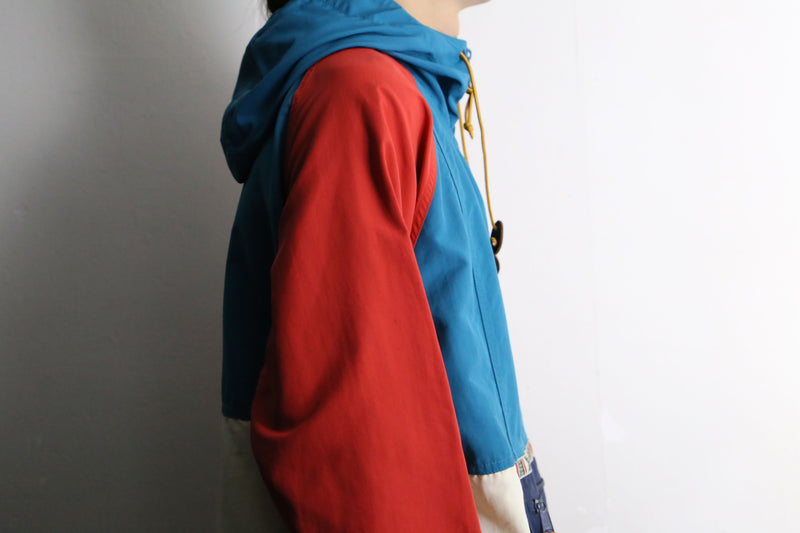 "L.L.Bean" multi color anorak parka