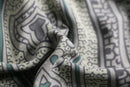 grayish paisley pattern silk shirt