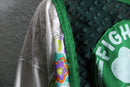 "Re:make" sheer clover fringe tee
