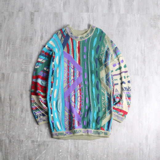"COOGI" geometric knitting 3Ddesign knit