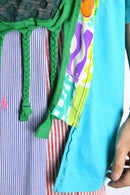 "Re:make" sheer clover fringe tee