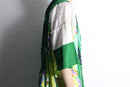 "Re:make" sheer clover fringe tee