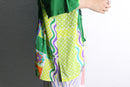 "Re:make" sheer clover fringe tee