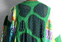 "Re:make" sheer clover fringe tee
