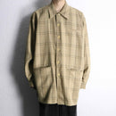 “PRONTI” over check shirt jacket