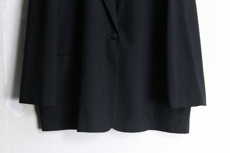 black color simple easy tailored