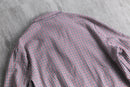 check pattern zip-up jacket