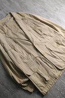 late 1980-90s Yevs Saint Laurent mens wear cotton bush jacket