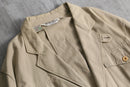 late 1980-90s Yevs Saint Laurent mens wear cotton bush jacket