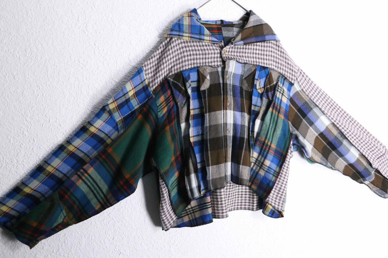 "Re:make" docking check shirt hoodie
