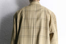 “PRONTI” over check shirt jacket