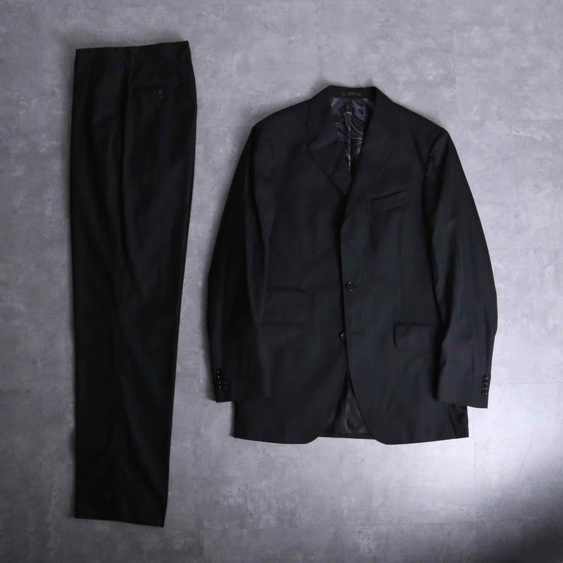 2000s ETRO shadow stripe 3B single 2piece set up