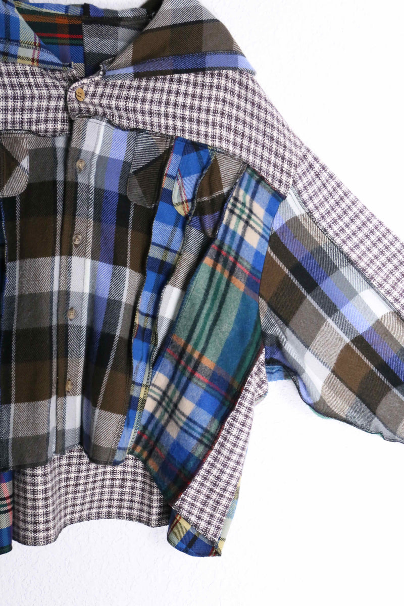 "Re:make" docking check shirt hoodie