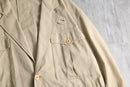 late 1980-90s Yevs Saint Laurent mens wear cotton bush jacket