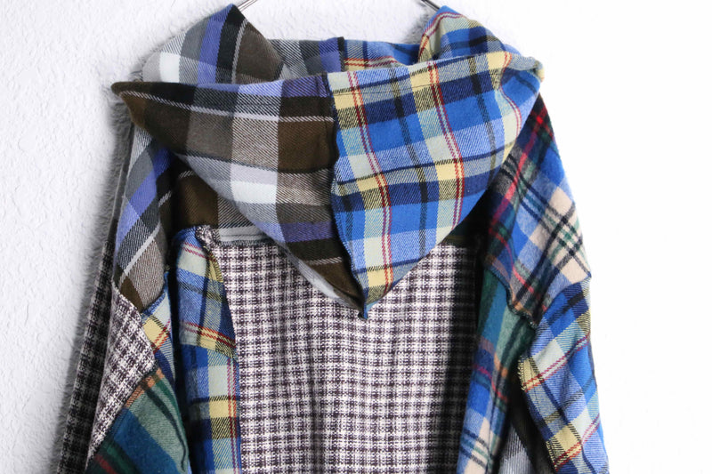 "Re:make" docking check shirt hoodie
