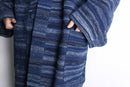 blue gradation heavy “半纏” jacket