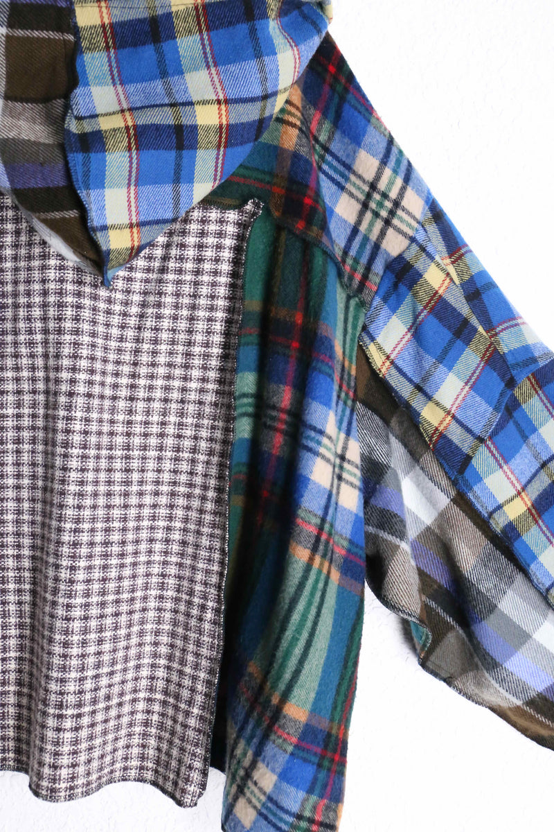 "Re:make" docking check shirt hoodie