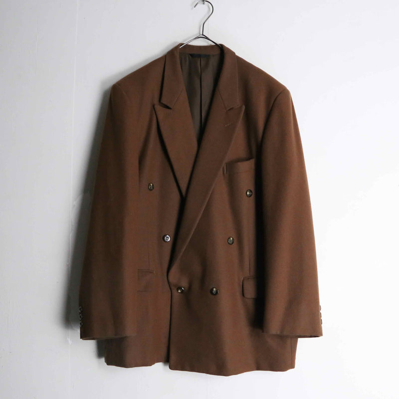 brown double tailored jacket