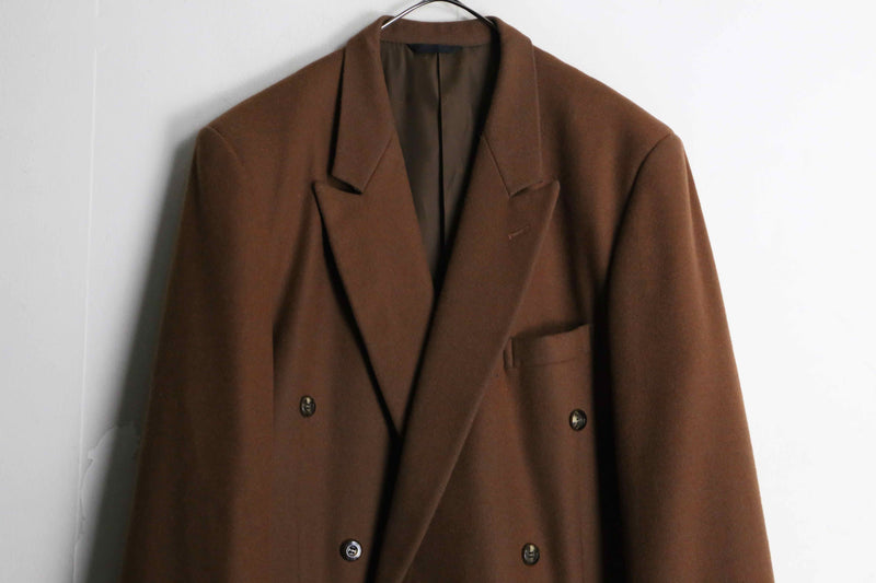 brown double tailored jacket