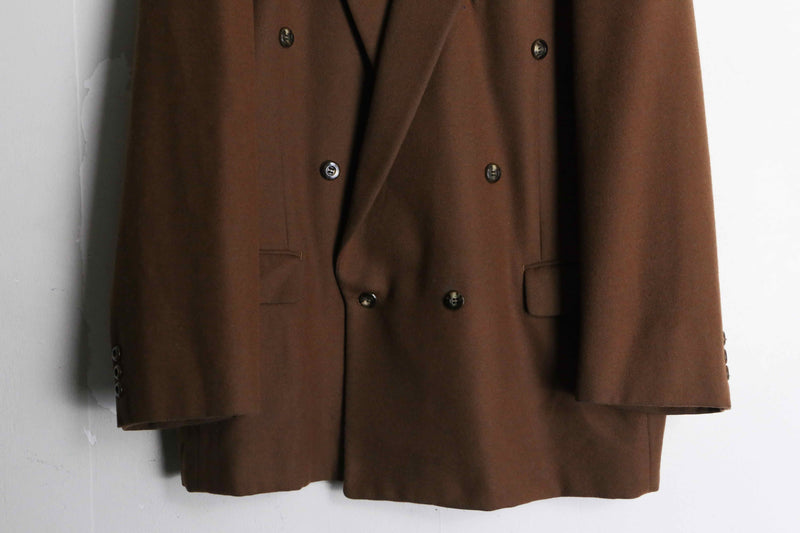 brown double tailored jacket