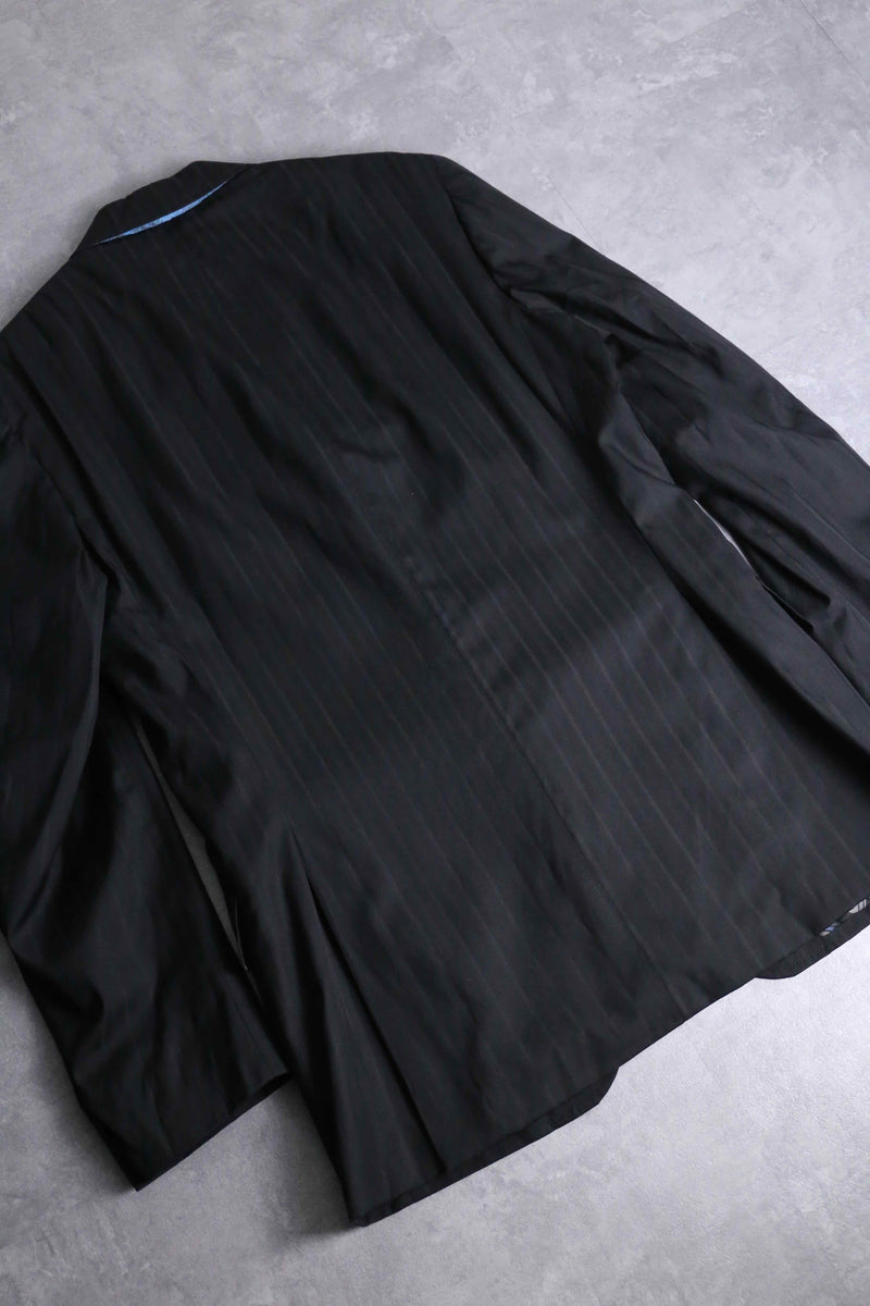 2000s ETRO shadow stripe 3B single 2piece set up