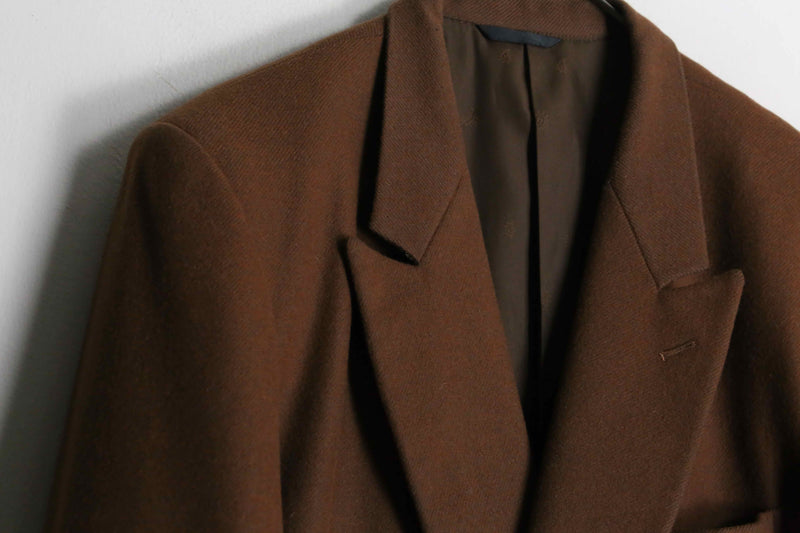 brown double tailored jacket