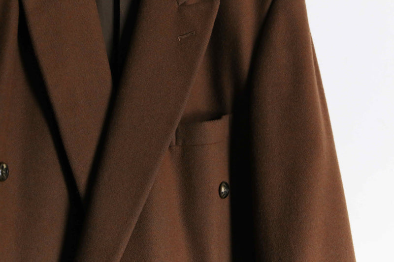 brown double tailored jacket