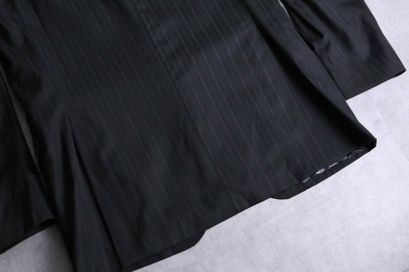 2000s ETRO shadow stripe 3B single 2piece set up