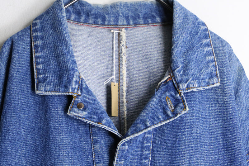 patch pocket design loose denim jacket