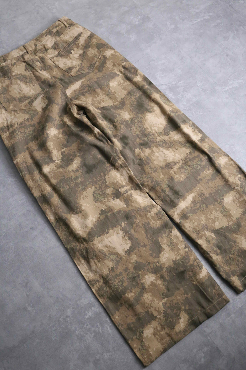 military like camouflage wide buggy cargo pants