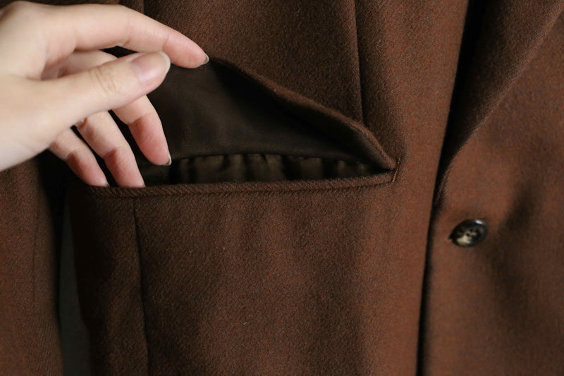 brown double tailored jacket