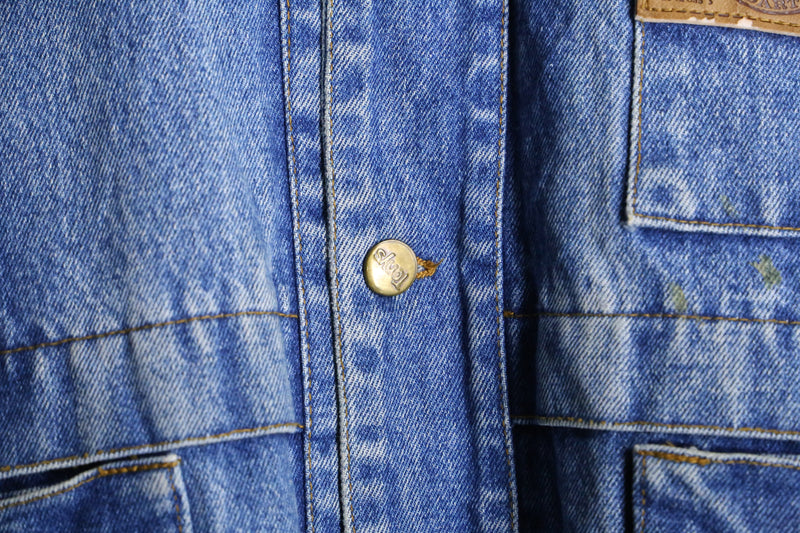 patch pocket design loose denim jacket