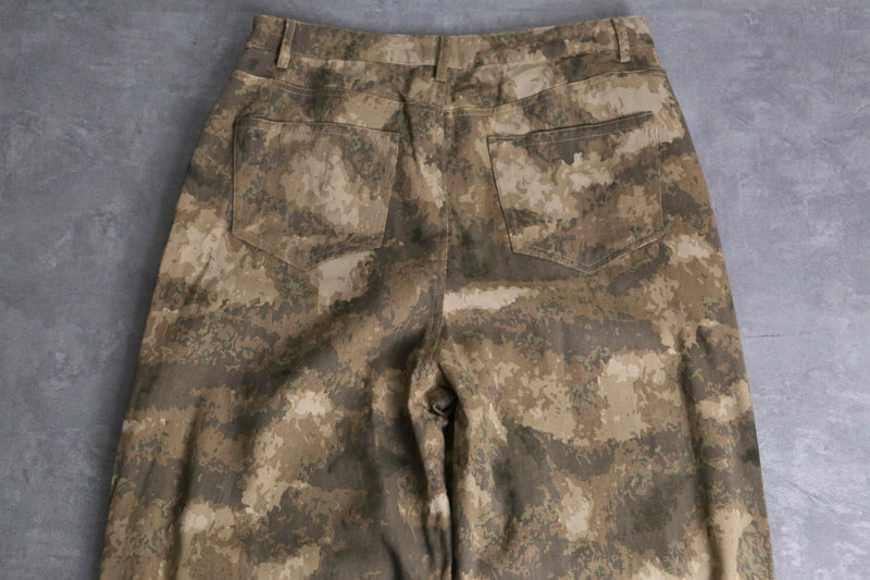 military like camouflage wide buggy cargo pants