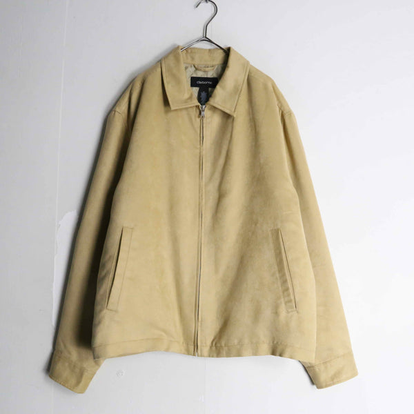 "Claiborne" ivory zip-up jacket