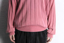 "schott" pale pink color V-neck knit
