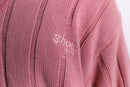 "schott" pale pink color V-neck knit