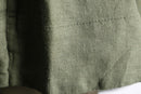 khaki linen wide shirt jacket