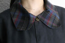 check collar long smooth coat