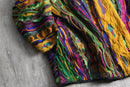 1990s COOGI croped sleeve 3D knit cardigan "NOS"