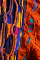 1990s COOGI croped sleeve 3D knit cardigan "NOS"