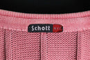 "schott" pale pink color V-neck knit