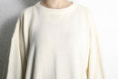 white super loose cotton knit
