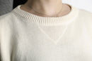 white super loose cotton knit