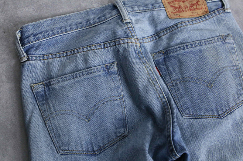 "Re:make" wide super buggy flare  denim pants