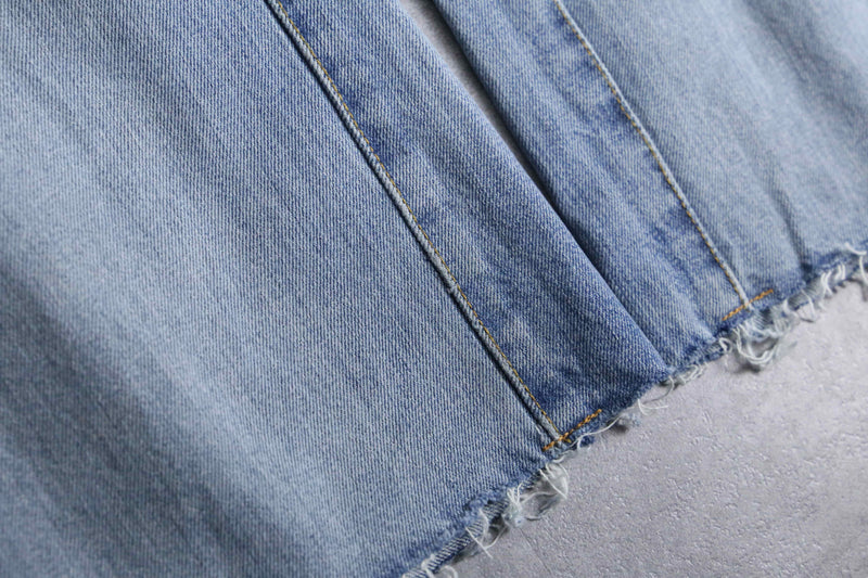 "Re:make" wide super buggy flare  denim pants